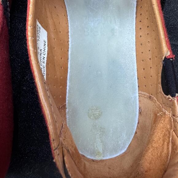 Meditation Mary Jane Shoes Womens Size 8.5 Red Strap Comfort Flats 0907CS09 - Picture 6 of 12